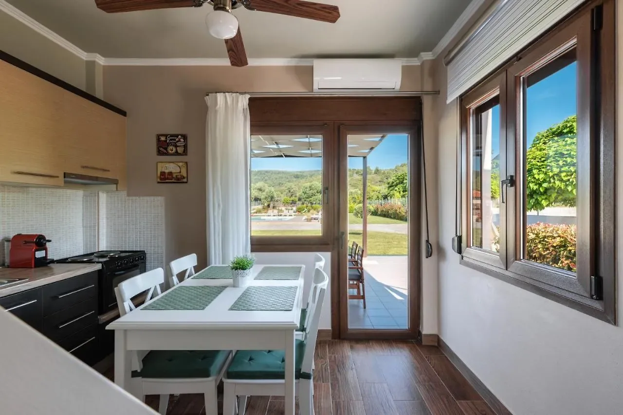 Kitchen and dining area opening onto the terrace